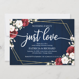 Invitation Rien de fantaisiste, juste un mariage géométrique