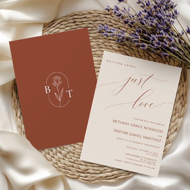 Invitation Rien de fantaisiste, juste un script de mariage en (Créateur téléchargé)