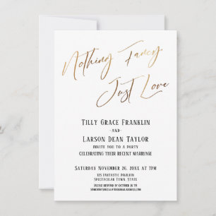 Invitation Rien de fantaisiste, juste une typographie élégant