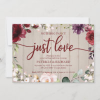 Rien de Fantastique Juste Amour Mariage Bois Rusti