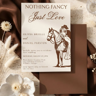 Invitation Rien de Fantastique, Juste l'Amour, Mariage Occide