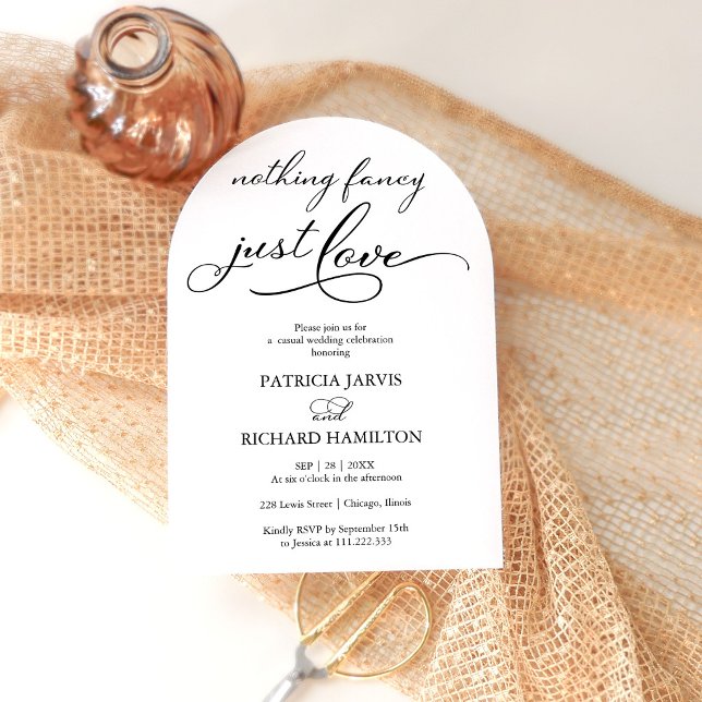 Invitation Rien de Fantastique Juste un Mariage Décontracté e (Créateur téléchargé)