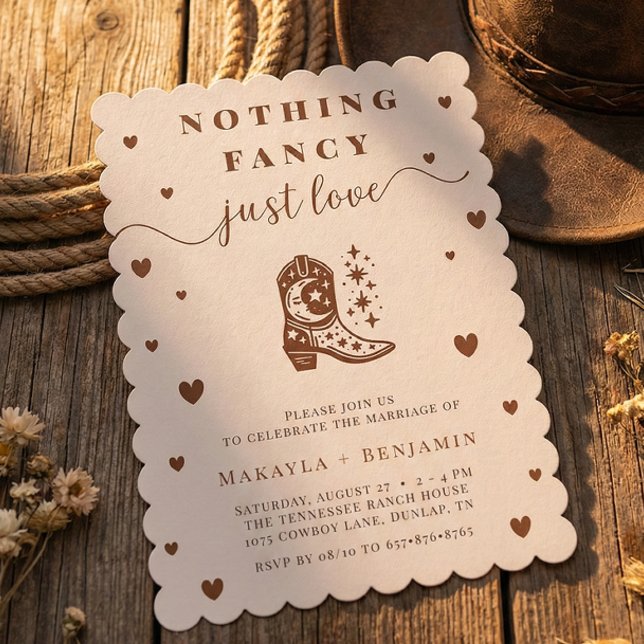 Invitation Rien de Fantastique Juste un Mariage Occidental Ru (Créateur téléchargé)