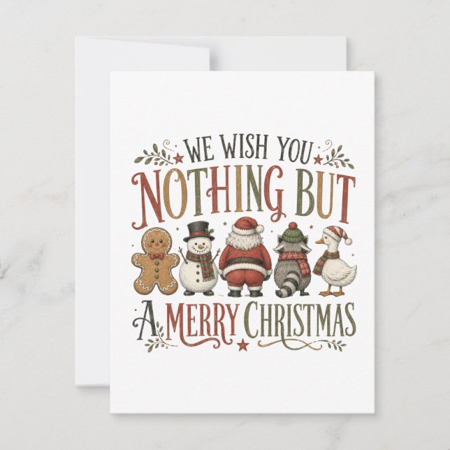 Invitation Rien qu'un joyeux Noël (Devant)
