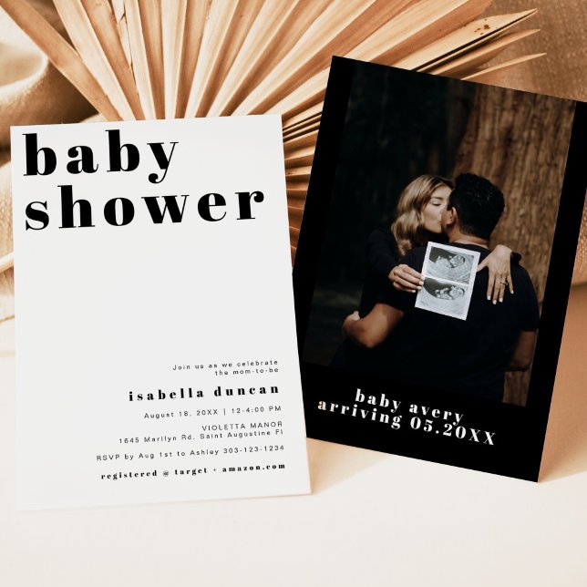 Invitation RILEY Bold Bohemian Retro Baby shower photo (Créateur téléchargé)