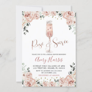 Invitation Riose Gold Dusty Rose Soiree Fête des mariées