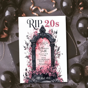 Invitation Rip 20s Mort à ma jeunesse 30e fête d'anniversaire