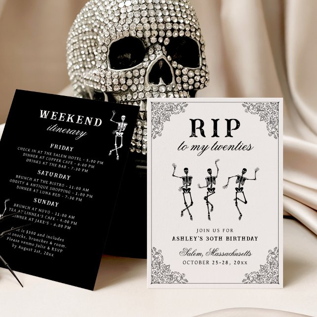 Invitation RIP à mon anniversaire de 20 ans pour le week-end (Créateur téléchargé)
