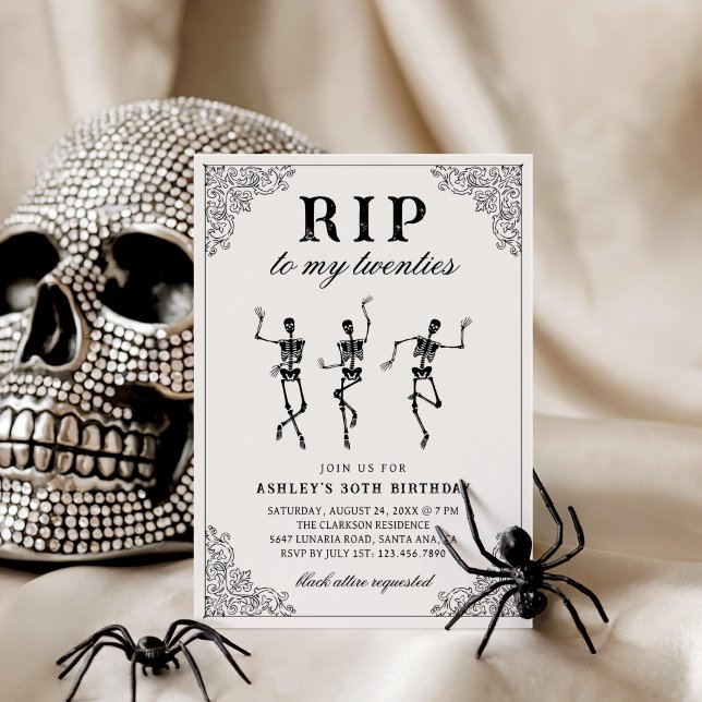 Invitation RIP à mon anniversaire de vingtaine (Créateur téléchargé)