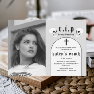 Invitation RIP Années 20 Funérailles Funny 30e Anniversaire P