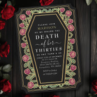 Rip Death to my 30s 40th Gothic Birthday Party