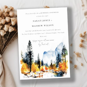 Invitation Rivière des Montagnes Automne Paysage d'hiver Anni