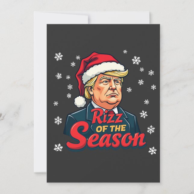 Invitation Rizz of the Season Funny Trump Christmas Père Noël (Devant)