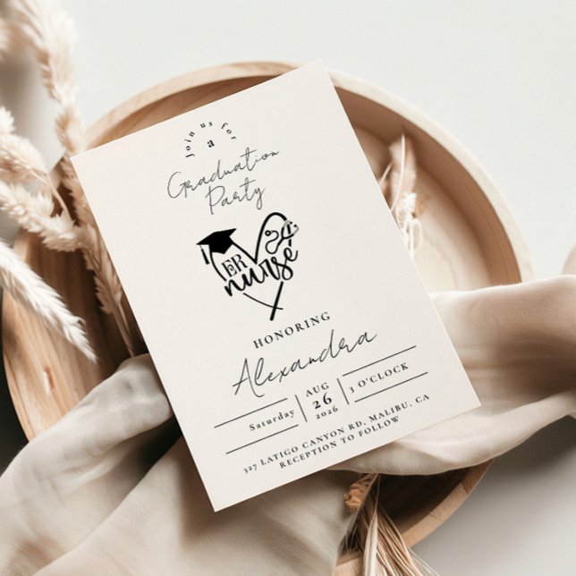 Invitation RN Nurse Graduation Party (Créateur téléchargé)