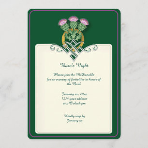 Invitation Robbie brûle chardon