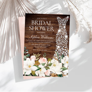 Invitation Robe blanche Blush White Russe Fête des mariées