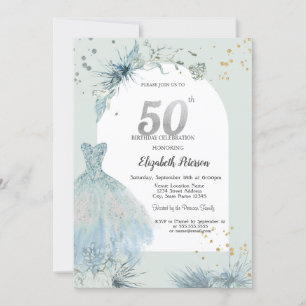 Invitation Robe chic Hiver 50e anniversaire