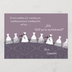 Invitation Robe de demoiselle