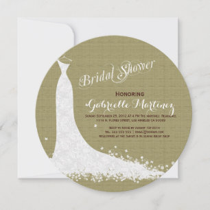 Invitation Robe De Linge Beige Et Mariage De Dentelle Blanche