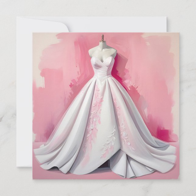 Invitation Robe de Mariée (Devant)