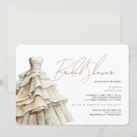 Robe de mariée blanche moderne beige douche de mar