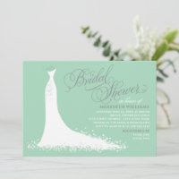 Robe de Mariée Élégante Menthe Argent Shower de Ma