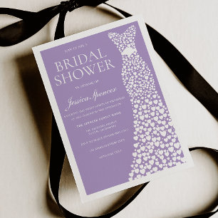 Invitation Robe de Mariée Rose Pâle et Blanc Cadeaux de Maria
