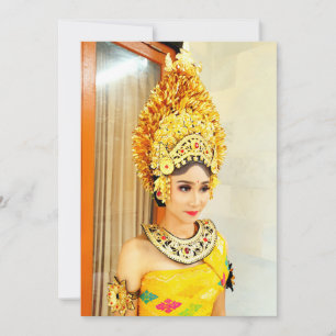 Invitation Robe de mariée royale balinaise élégante Payas Agu