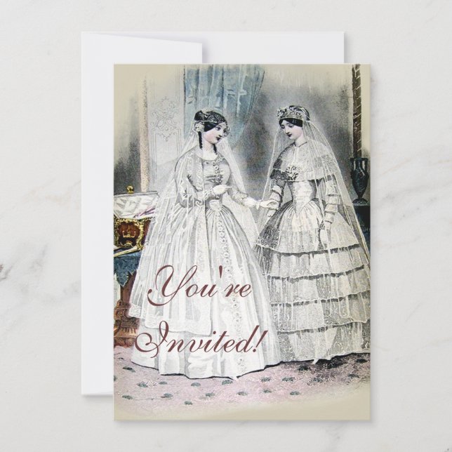 Invitation Robe de mariée Vintage Bride (Devant)