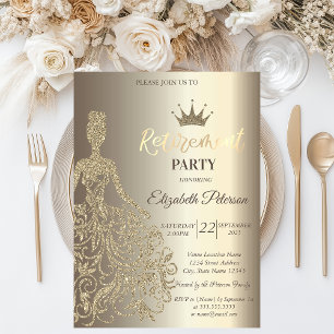 Invitation Robe de parties scintillant, Champagne Diamonds