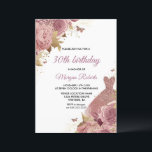 Invitation Robe de Rose rose pâle 30e anniversaire<br><div class="desc">Robe Rose rose pâle 30e anniversaire Invitation Plus de motifs floraux élégants dans notre magasin! Voir la collection correspondante dans notre magasin</div>