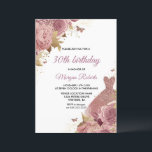 Invitation Robe de Rose rose pâle 30e anniversaire<br><div class="desc">Robe Rose rose pâle 30e anniversaire Invitation Plus de motifs floraux élégants dans notre magasin! Voir la collection correspondante dans notre magasin</div>