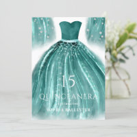 Robe de sirène verte turquoise Quinceanera