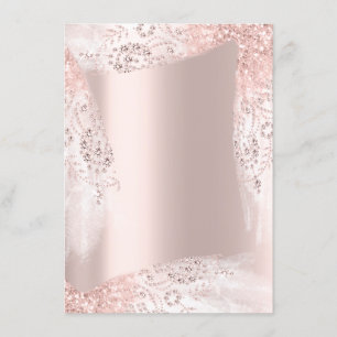 Invitation Robe douce 16e Fête des mariées Rose Blush