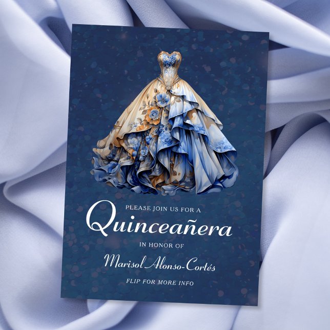 Invitation Robe élégante de Quinceanera (Créateur téléchargé)