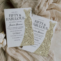 Robe Gold Sparkle 50 & Fabuleux 50e anniversaire