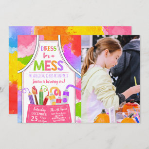 Invitation Robe Pour Un Mess Art Photo Anniversaire