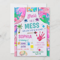 Robe pour une fête de peinture de Mess Art Girl An