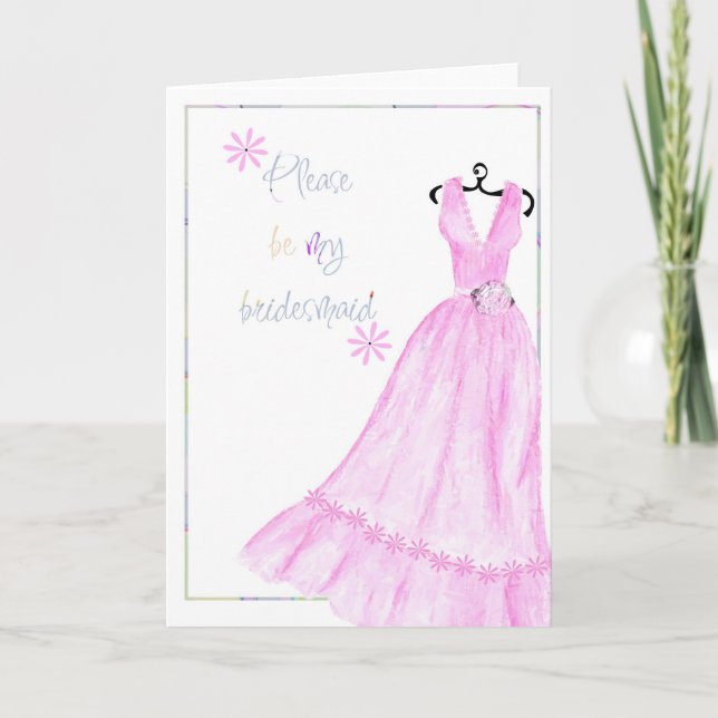 Invitation robe rose (Devant)