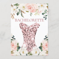 Robe rose or Blush Floral Bachelorette Party
