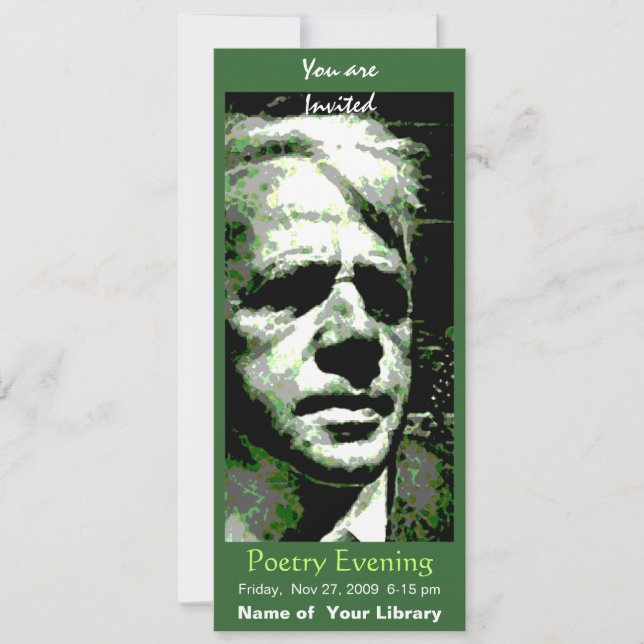 Invitation Robert Frost (Devant)