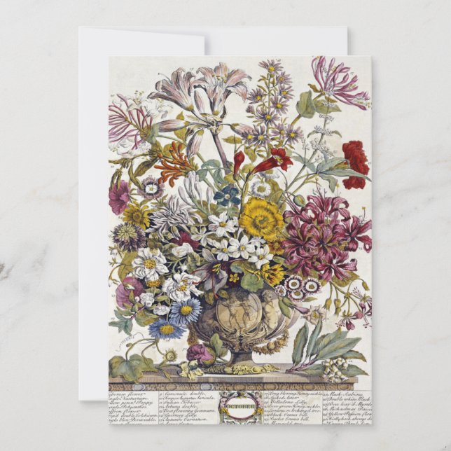 Invitation Robert Furber - Octobre - Douze Mois (Devant)