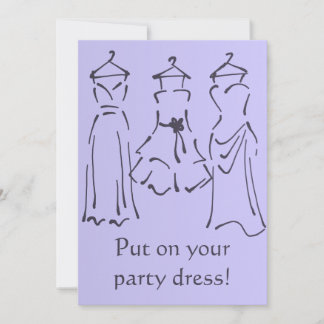 Invitation Robes Prom Design personnalisable