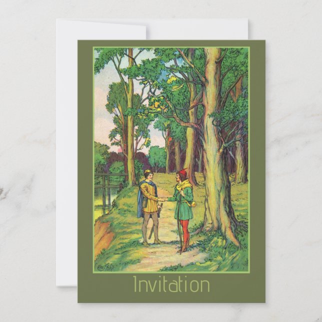 Invitation Robin des Bois et Petit Jean  (Devant)