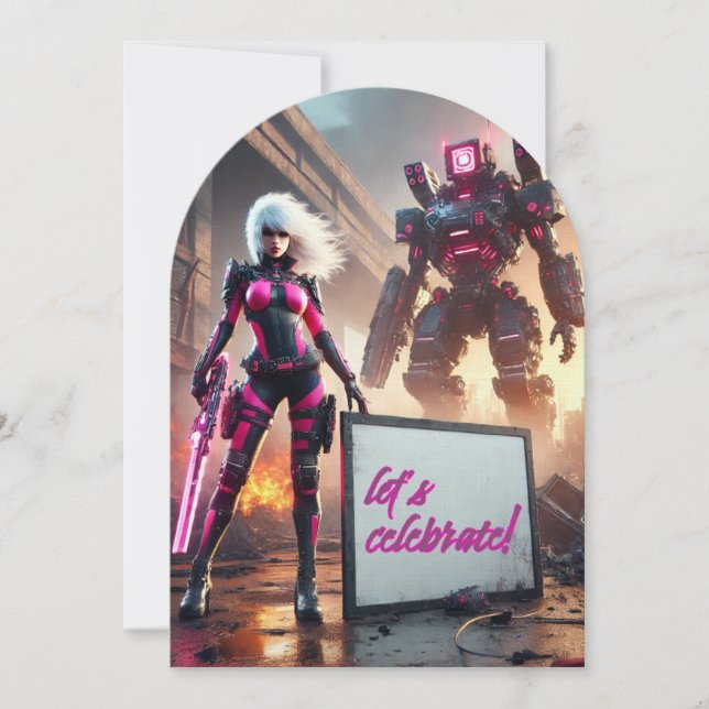 Invitation Robot Hero (Devant)