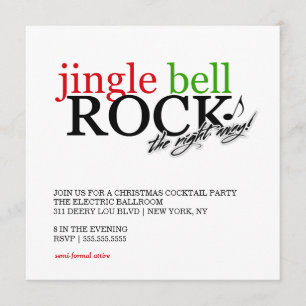Invitation Roche de 311 Jingle Bell la nuit loin