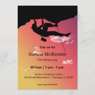 Invitation Rock Escalade Party