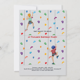 Handarbeit - Lieblingsladen Lot de 12 cartes d'invitation de qualité  supérieure pour anniversaire d'enfant escalade + 12 enveloppes, 14,8 x 10,5  cm