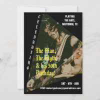 Rock Music Custom Photo 50th Birthday Party