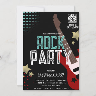 Invitation Rock Party Festival DJ Party Bar Club Flyer